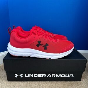 Under Armour Charged Assert 10 Mens Sz 13 Red Shoes Sneakers Athletic NEW W/Box